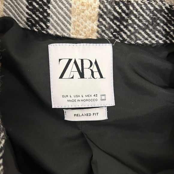 Zara Men’s Lined Flannel Plaid Overshirt - Picture 3 of 3